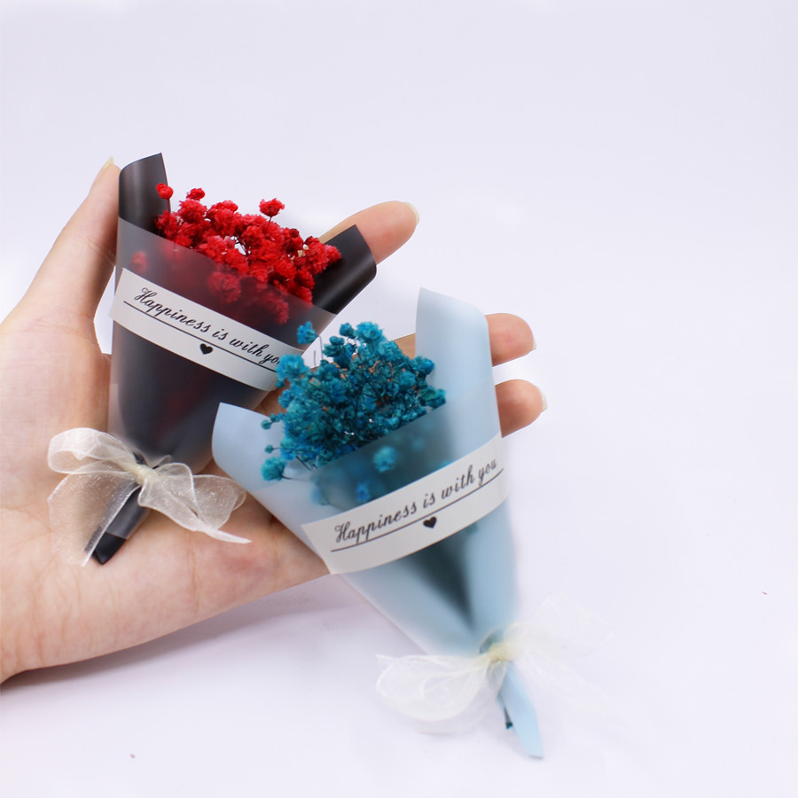 Cross-border Valentine's Day Mini Bouquet Preserved Dried Flower Gift Box Creative Present