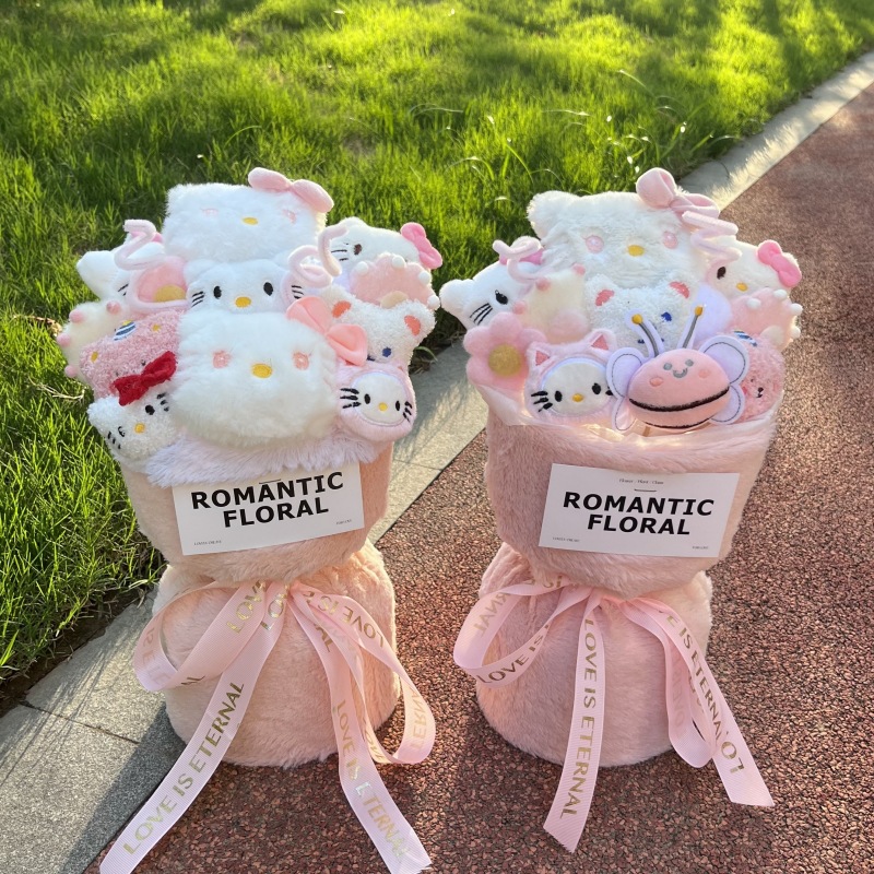 520 Valentine's Day Creative Doll Bouquet Gift for Girlfriend and Best Friend Birthday